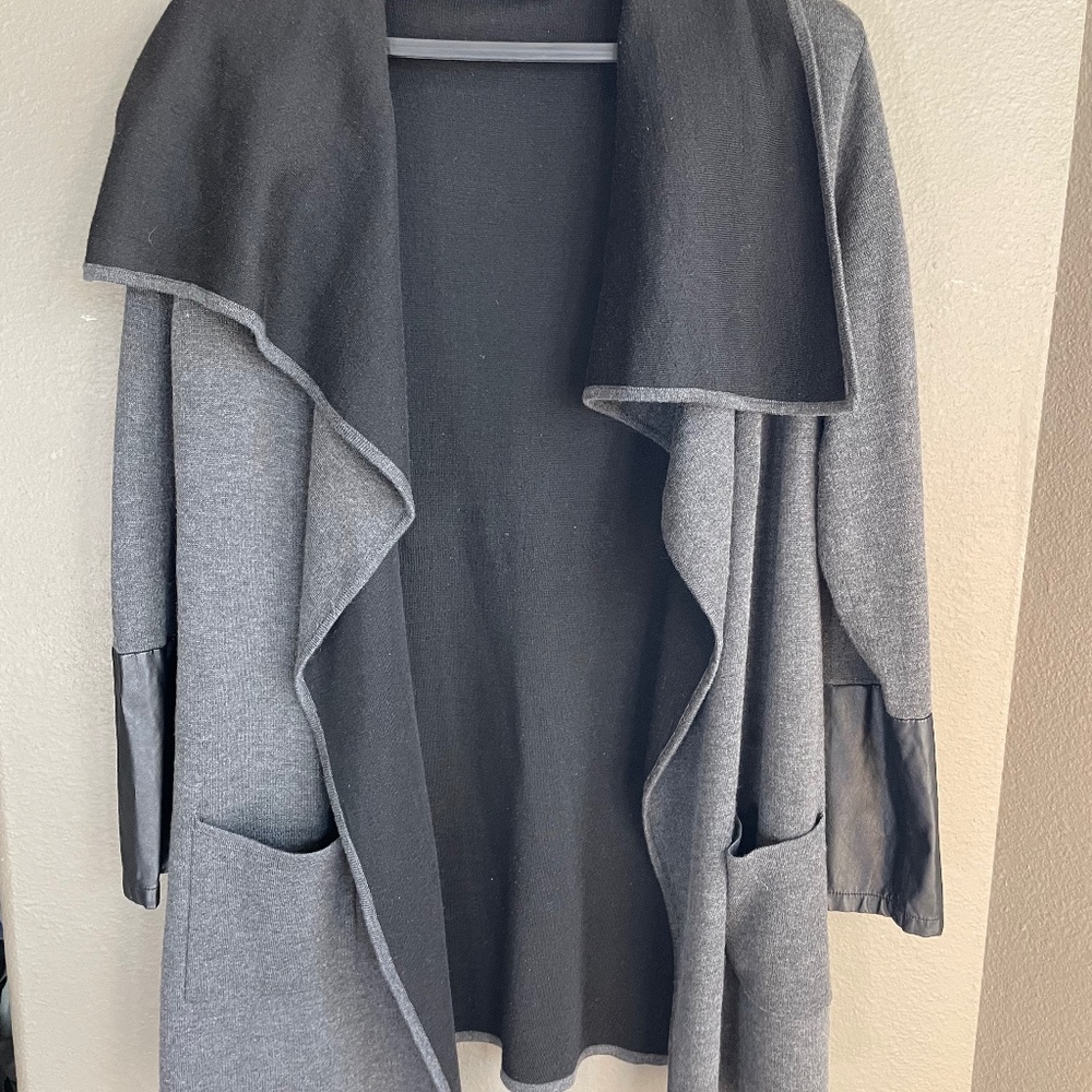 Classy open front knit jacket